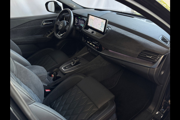 Nissan QASHQAI 1.3 MHEV 160PK 20''LMV LEER PANO MASSAGE TEKNA PLUS BOSE STOEL/STUUR/RUIT VERW MATRIX.LED ELEK.KLEP HEADUP 20''LMV GOOGLE NAVI 03/2025