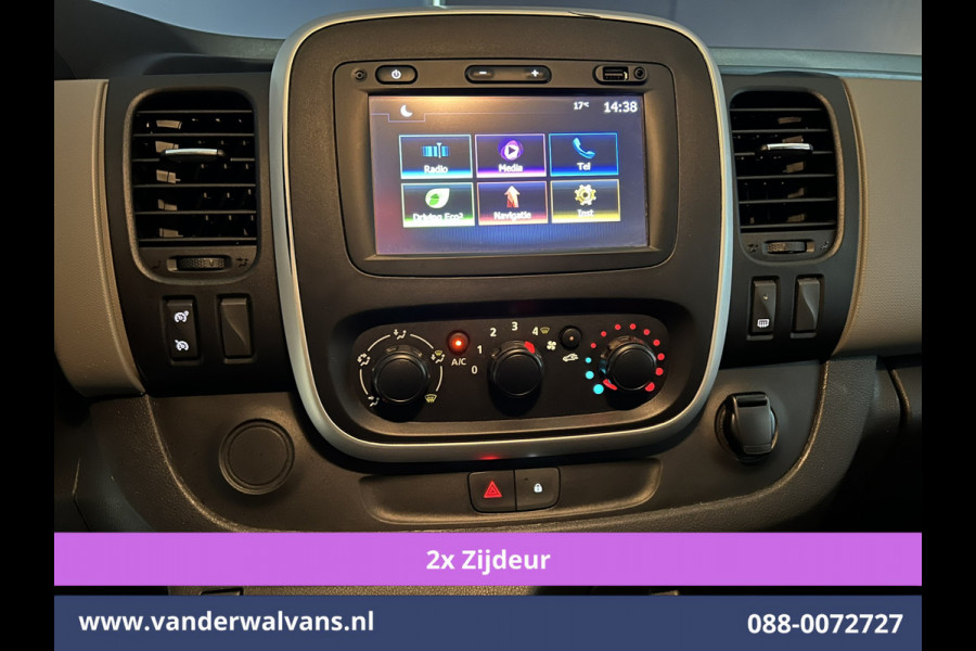 Renault Trafic 1.6 dCi 122pk L2H1 Euro6 Airco | Camera | 2x zijdeur | Camera | Navigatie | Cruisecontrol Trekhaak,  Dakdragers, Stoelverwarming,  Parkeersensoren, Bijrijdersbank