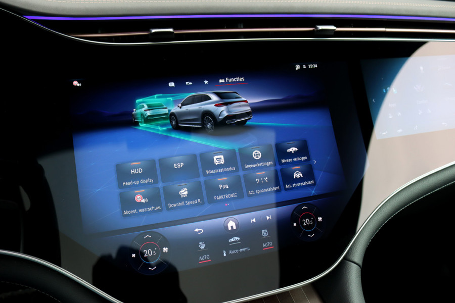 Mercedes-Benz EQE SUV 350 4MATIC AMG Line 91 kWh | ex BTW €65.600,- | Hyperscreen | Airmatic | Achterasbesturing | Distronic+ | Memory | Stoelventilatie | HUD | Burmester | Digital Light | Panoramadak | Surround Camera |