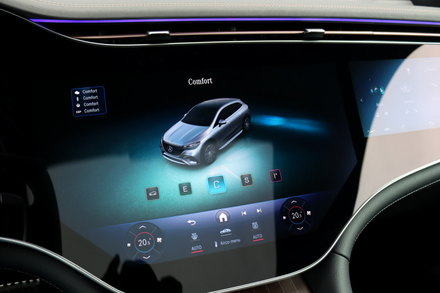 Mercedes-Benz EQE SUV 350 4MATIC AMG Line 91 kWh | ex BTW €65.600,- | Hyperscreen | Airmatic | Achterasbesturing | Distronic+ | Memory | Stoelventilatie | HUD | Burmester | Digital Light | Panoramadak | Surround Camera |