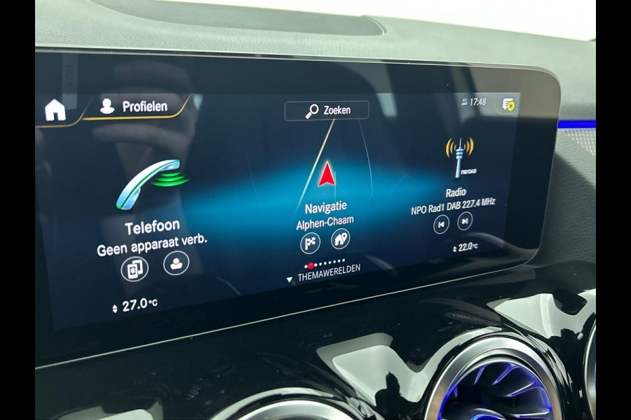 Mercedes-Benz B-Klasse 180 Business Solution Luxury Auto. Trekhaak Navigatie Camera Parkeersensoren Cruise Control Elektrische achterklep Stoelverwarming Virtual Cockpit Leder Climate Control