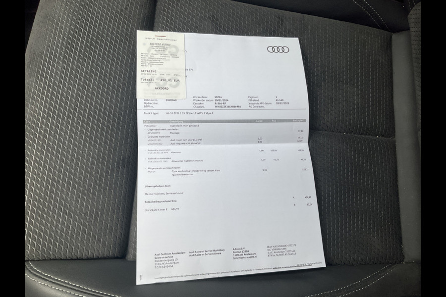 Audi A6 Limousine 55 TFSI e 395pk Quattro Competition PHEV S-Line Plug-in Audi A6 Limousine 55 TFSI e 395pk Quattro Competition PHEV S-Line Plug-in