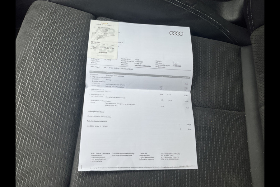 Audi A6 Limousine 55 TFSI e 395pk Quattro Competition PHEV S-Line Plug-in Audi A6 Limousine 55 TFSI e 395pk Quattro Competition PHEV S-Line Plug-in