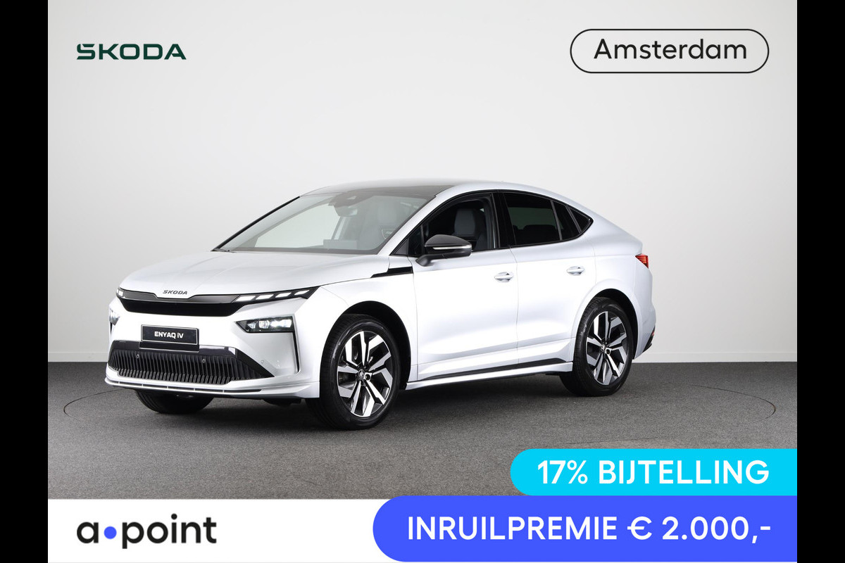 Škoda Enyaq Coupé 60 Sportline 204 pk | 63 kWh | Blind Spot | Panoramadak | Škoda Enyaq Coupé 60 Sportline 204 pk | 63 kWh | Blind Spot | Panoramadak |