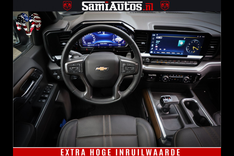 Chevrolet Silverado LUXURY PICK UP | 6.2 V8 HIGH COUNTRY | BOM VOL | DC | TITANIUM RUSH KLEUR | HUD | ZO GOED ALS NIEUW |