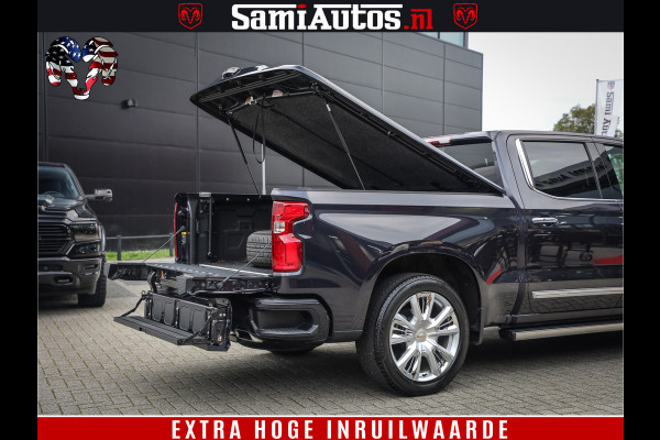 Chevrolet Silverado LUXURY PICK UP | 6.2 V8 HIGH COUNTRY | BOM VOL | DC | TITANIUM RUSH KLEUR | HUD | ZO GOED ALS NIEUW |