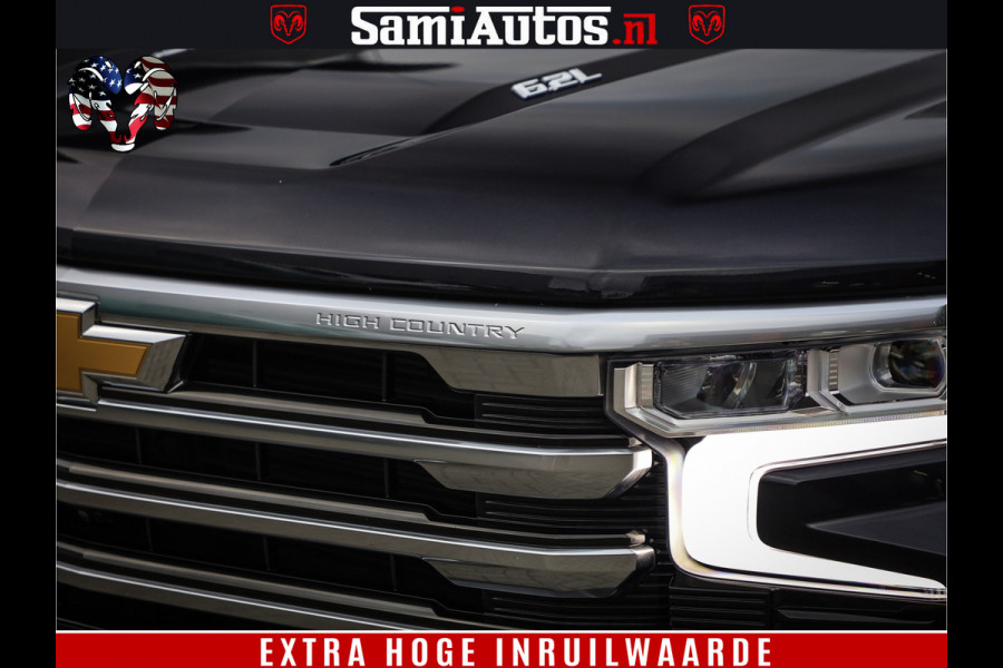Chevrolet Silverado LUXURY PICK UP | 6.2 V8 HIGH COUNTRY | BOM VOL | DC | TITANIUM RUSH KLEUR | HUD | ZO GOED ALS NIEUW |