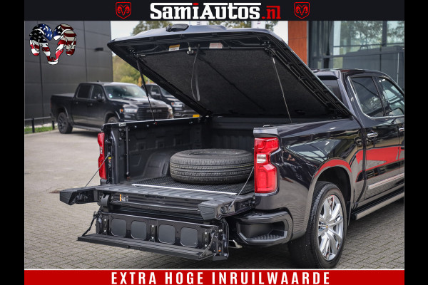 Chevrolet Silverado LUXURY PICK UP | 6.2 V8 HIGH COUNTRY | BOM VOL | DC | TITANIUM RUSH KLEUR | HUD | ZO GOED ALS NIEUW |