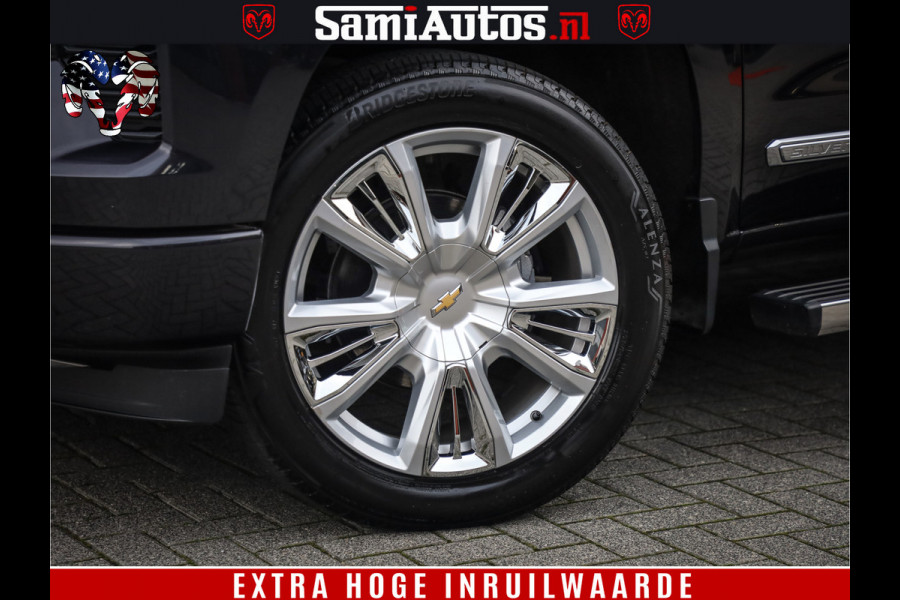 Chevrolet Silverado LUXURY PICK UP | 6.2 V8 HIGH COUNTRY | BOM VOL | DC | TITANIUM RUSH KLEUR | HUD | ZO GOED ALS NIEUW |