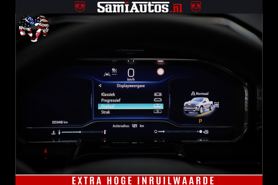 Chevrolet Silverado LUXURY PICK UP | 6.2 V8 HIGH COUNTRY | BOM VOL | DC | TITANIUM RUSH KLEUR | HUD | ZO GOED ALS NIEUW |