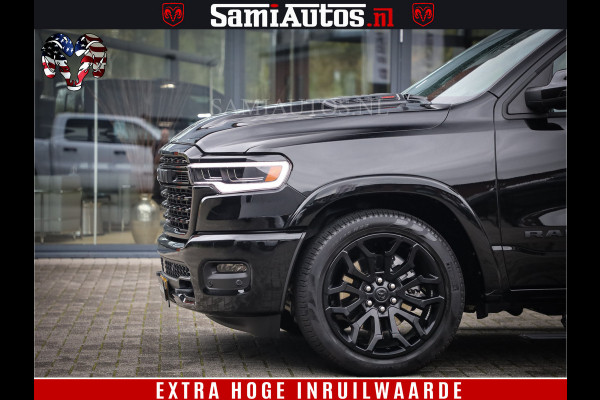 Dodge Ram 1500 Limited Demo Night High Output 540HP 706Nm | Massage + Full Option | De Meest Luxe en Volle Pick-Up in zijn Klasse | Comfortabele Dubbele Cabine met Royale 5 Zitplaatsen | BPM vrij | Nu Leverbaar uit Voorraad | Voorraad Nr 2263 - V76JVF