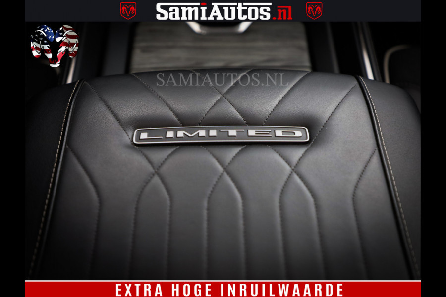 Dodge Ram 1500 Limited Demo Night High Output 540HP 706Nm | Massage + Full Option | De Meest Luxe en Volle Pick-Up in zijn Klasse | Comfortabele Dubbele Cabine met Royale 5 Zitplaatsen | BPM vrij | Nu Leverbaar uit Voorraad | Voorraad Nr 2263 - V76JVF