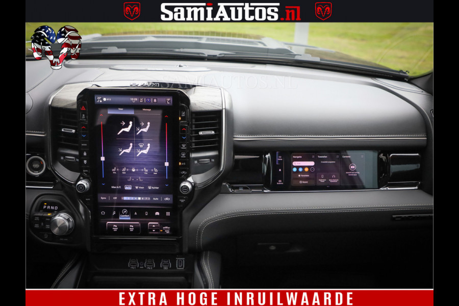 Dodge Ram 1500 Limited Demo Night High Output 540HP 706Nm | Massage + Full Option | De Meest Luxe en Volle Pick-Up in zijn Klasse | Comfortabele Dubbele Cabine met Royale 5 Zitplaatsen | BPM vrij | Nu Leverbaar uit Voorraad | Voorraad Nr 2263 - V76JVF