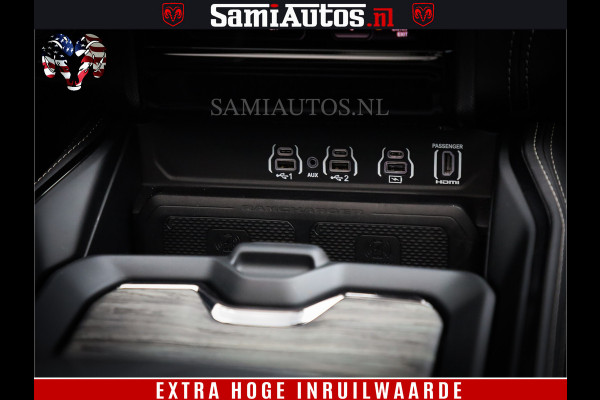 Dodge Ram 1500 Limited Demo Night High Output 540HP 706Nm | Massage + Full Option | De Meest Luxe en Volle Pick-Up in zijn Klasse | Comfortabele Dubbele Cabine met Royale 5 Zitplaatsen | BPM vrij | Nu Leverbaar uit Voorraad | Voorraad Nr 2263 - V76JVF