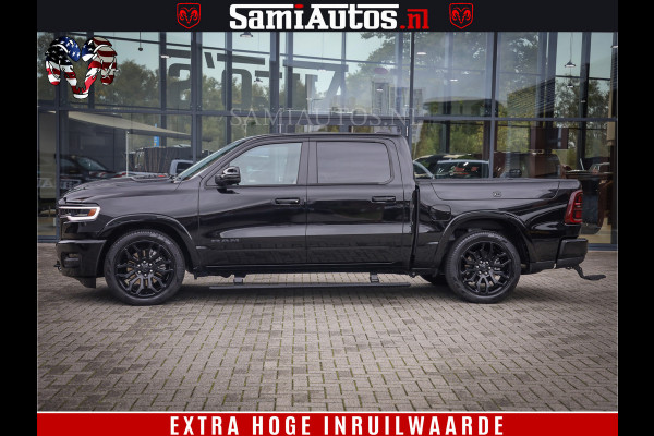 Dodge Ram 1500 Limited Demo Night High Output 540HP 706Nm | Massage + Full Option | De Meest Luxe en Volle Pick-Up in zijn Klasse | Comfortabele Dubbele Cabine met Royale 5 Zitplaatsen | BPM vrij | Nu Leverbaar uit Voorraad | Voorraad Nr 2263 - V76JVF