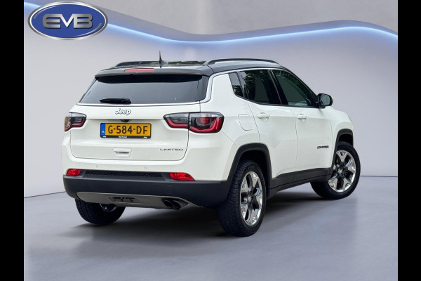 Jeep Compass 1.4 MultiAir Limited, parelmoer wit, achteruitrijcamera, trekhaak, leder, vele opties,NL auto met nap Jeep Compass 1.4 MultiAir Limited, parelmoer wit, achteruitrijcamera, trekhaak, leder, vele opties,NL auto met nap