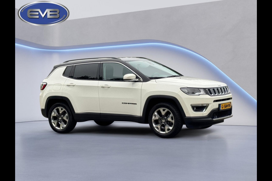 Jeep Compass 1.4 MultiAir Limited, parelmoer wit, achteruitrijcamera, trekhaak, leder, vele opties,NL auto met nap Jeep Compass 1.4 MultiAir Limited, parelmoer wit, achteruitrijcamera, trekhaak, leder, vele opties,NL auto met nap