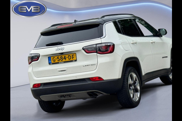 Jeep Compass 1.4 MultiAir Limited, parelmoer wit, achteruitrijcamera, trekhaak, leder, vele opties,NL auto met nap Jeep Compass 1.4 MultiAir Limited, parelmoer wit, achteruitrijcamera, trekhaak, leder, vele opties,NL auto met nap