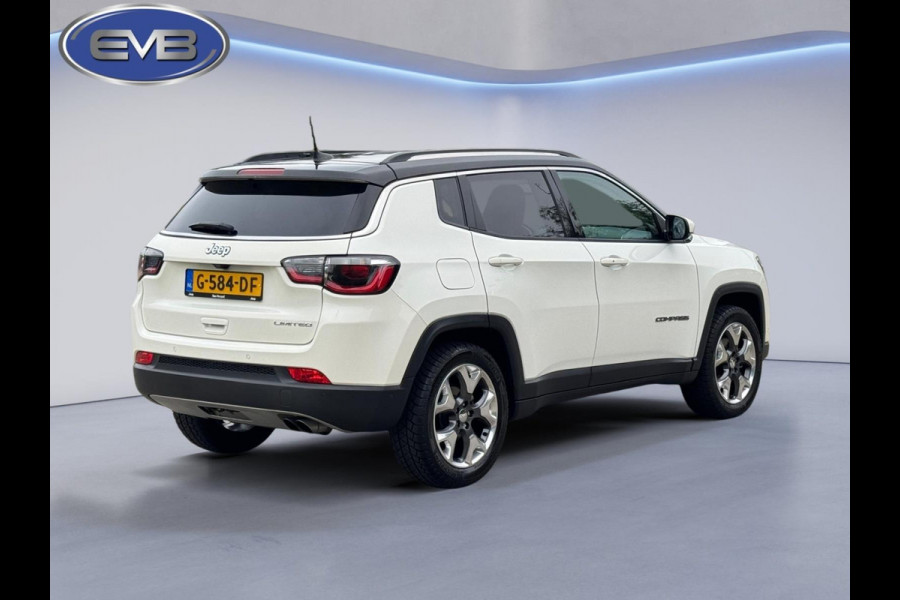 Jeep Compass 1.4 MultiAir Limited, parelmoer wit, achteruitrijcamera, trekhaak, leder, vele opties,NL auto met nap Jeep Compass 1.4 MultiAir Limited, parelmoer wit, achteruitrijcamera, trekhaak, leder, vele opties,NL auto met nap