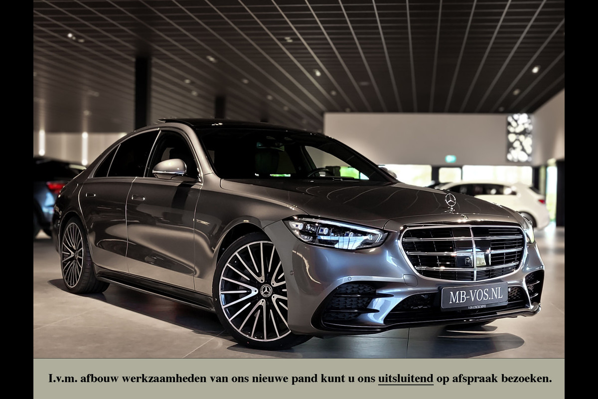 Mercedes-Benz S-Klasse 400d 4-M AMG Achterassturing|Ruitleder|Burmester|Rij-assistentie|Keyless|Night|21" Aut9 Mercedes-Benz S-Klasse 400d 4-M AMG Achterassturing|Ruitleder|Burmester|Rij-assistentie|Keyless|Night|21" Aut9