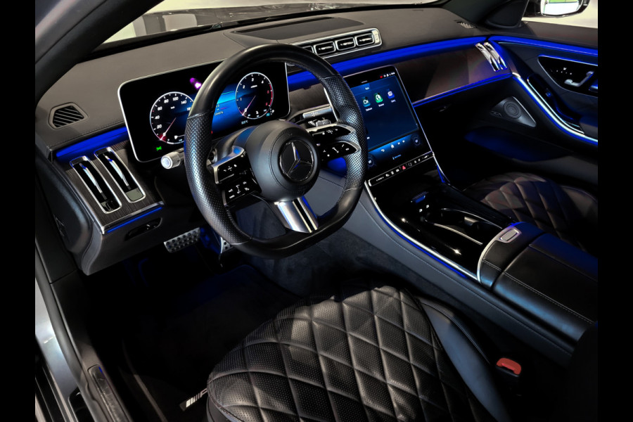 Mercedes-Benz S-Klasse 400d 4-M AMG Achterassturing|Ruitleder|Burmester|Rij-assistentie|Keyless|Night|21" Aut9 Mercedes-Benz S-Klasse 400d 4-M AMG Achterassturing|Ruitleder|Burmester|Rij-assistentie|Keyless|Night|21" Aut9