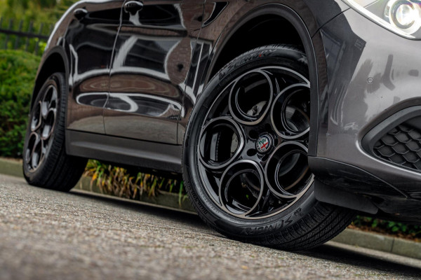 Alfa Romeo Stelvio 2.0 T AWD Q4 200 PK Aut. 1e Eig Xenon Leder Black Optic Stoelverwarming Camera 20''