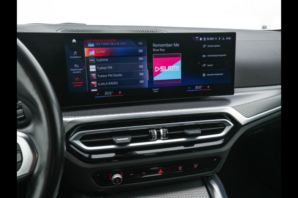 BMW i4 eDrive40 84 kWh M-Sportpack [ 3-Fase ] { SOH-95%} (INCL-BTW) *LEATHER-ALCANTARA | FULL-LED | ADAPTIVE-CRUISE | WIDE-SCREEN-DIGI-COCKPIT | DAB+ | CAMERA | AMBIENT-LIGHT | CARPLAY | SPORT-SEATS | PRIVACY-GLASS | TOWBAR | 18''ALU*