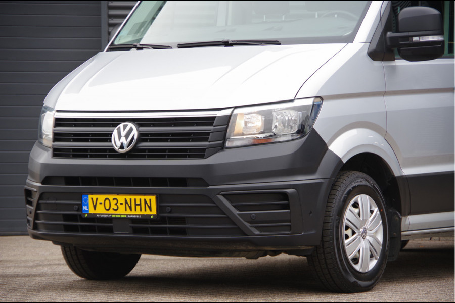 Volkswagen Crafter 35 2.0 TDI L3H2 DC 6P, 140PK AUT. LEDER, TREKHAAK, CAMERA, NAVI, AIRCO, APPLE CARPLAY/ANDROID AUTO, DUBBELE CABINE, DUBBEL CABIN