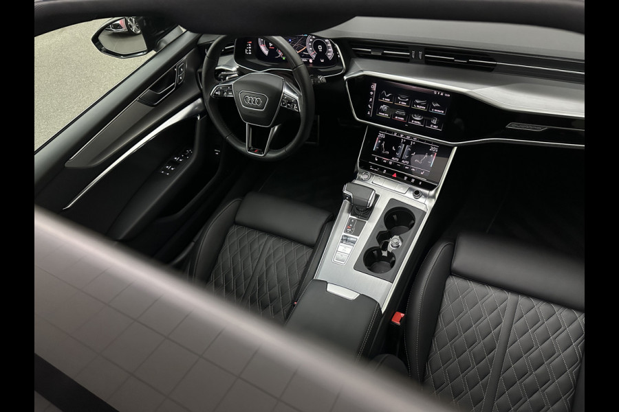 Audi A6 Avant 3.0 V6 340PK S-Line | Luchtvering | ACC | B&O | Panorama | 360 Camera | Matrix-LED | Trekhaak | RS-Leder | Standkachel | 4-Zone Clima | 21'' | Stoelverwarming V+A | Carplay | Lane & Side Assist | Virtual-Cockpit | Draadloos Laden.