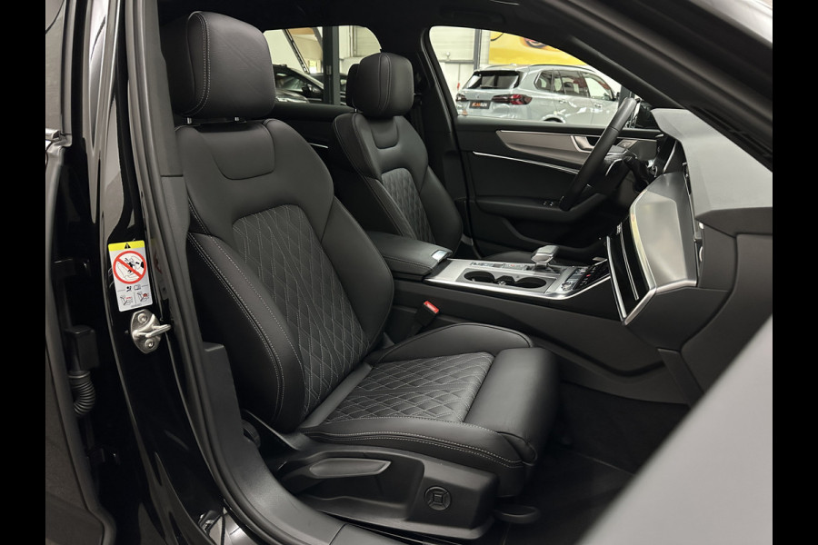 Audi A6 Avant 3.0 V6 340PK S-Line | Luchtvering | ACC | B&O | Panorama | 360 Camera | Matrix-LED | Trekhaak | RS-Leder | Standkachel | 4-Zone Clima | 21'' | Stoelverwarming V+A | Carplay | Lane & Side Assist | Virtual-Cockpit | Draadloos Laden.