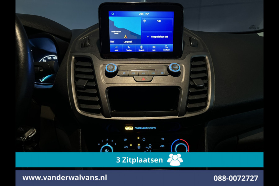 Ford Transit Connect 1.5 EcoBlue 100pk L1H1 Euro6 Airco | 3-Zits | Camera | Navigatie | Cruisecontrol Parkeersensoren, verwarmde voorruit Ford Transit Connect 1.5 EcoBlue 100pk L1H1 Euro6 Airco | 3-Zits | Camera | Navigatie | Cruisecontrol Parkeersensoren, verwarmde voorruit