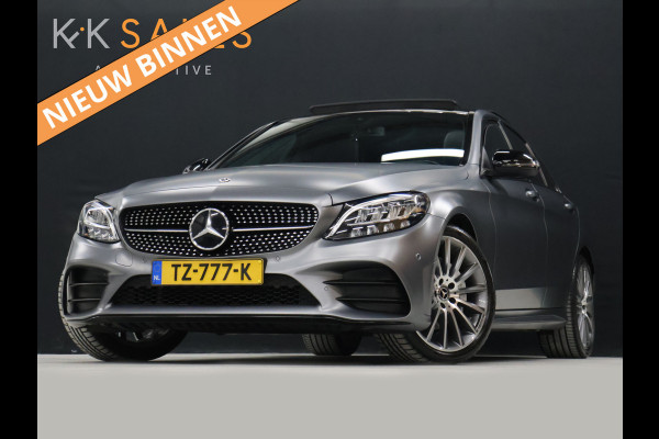 Mercedes-Benz C-Klasse 180 AMG Sport NW MODEL [SCHUIFKANTELDAK, SFEERVERLICHTING, APPLE CARPLAY, ANDROID, CAMERA, STOELVERWARMING, VOL LEDER, CRUISE, CLIMATE, NIEUWSTAAT]