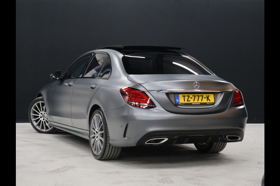 Mercedes-Benz C-Klasse 180 AMG Sport NW MODEL [SCHUIFKANTELDAK, SFEERVERLICHTING, APPLE CARPLAY, ANDROID, CAMERA, STOELVERWARMING, VOL LEDER, CRUISE, CLIMATE, NIEUWSTAAT]