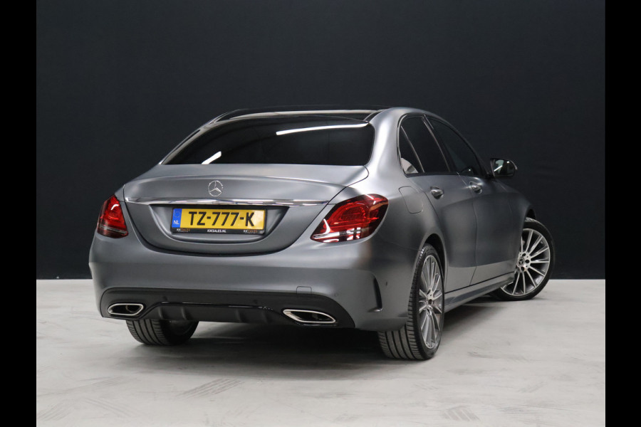Mercedes-Benz C-Klasse 180 AMG Sport NW MODEL [SCHUIFKANTELDAK, SFEERVERLICHTING, APPLE CARPLAY, ANDROID, CAMERA, STOELVERWARMING, VOL LEDER, CRUISE, CLIMATE, NIEUWSTAAT]