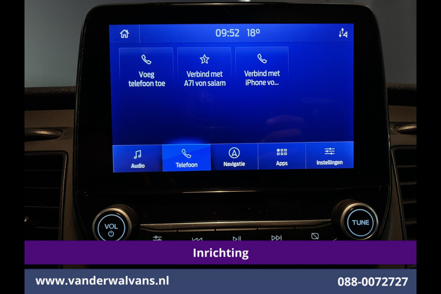 Ford Transit Custom 2.0 TDCI L2H1 Euro6 Airco | Navigatie | Camera | LED | Cruisecontrol Parkeersensoren, Verwarmde voorruit, Stoelverwarming, Bijrijdersbank, 2800kg trekvermogen