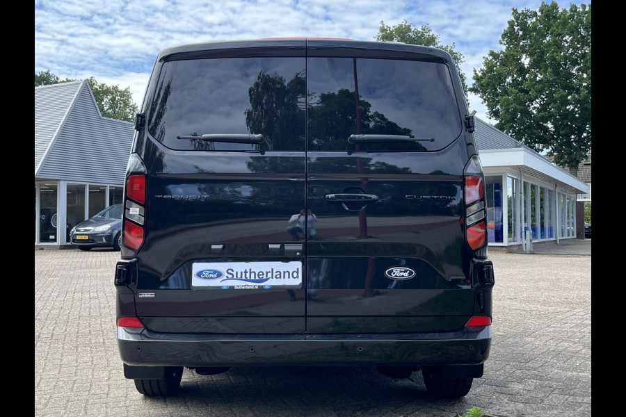 Ford Transit Custom 320 2.5 PHEV L2H1 Black Platinum DC ZUID | Ford Voorraad  | Prijs is excl. BTW incl. BPM  | incl. €4.422,- korting! | Dubbele cabine Snoeks leder | Full led | Dubbele zij-schuifdeur | Direct uit voorraad leverbaar! | Full options