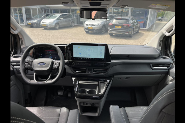 Ford Transit Custom 320 2.5 PHEV L2H1 Black Platinum DC ZUID | Ford Voorraad  | Prijs is excl. BTW incl. BPM  | incl. €4.422,- korting! | Dubbele cabine Snoeks leder | Full led | Dubbele zij-schuifdeur | Direct uit voorraad leverbaar! | Full options
