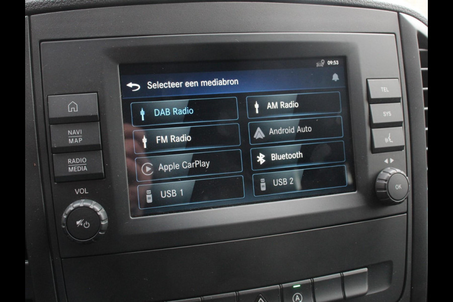 Mercedes-Benz Vito 119 CDI 190pk Automaat L2 Lang Navigatie Camera Apple Carplay Cruise control Trekhaak Leder Lichtmetalen Velgen Mercedes-Benz Vito 119 CDI 190pk Automaat L2 Lang Navigatie Camera Apple Carplay Cruise control Trekhaak Leder Lichtmetalen Velgen
