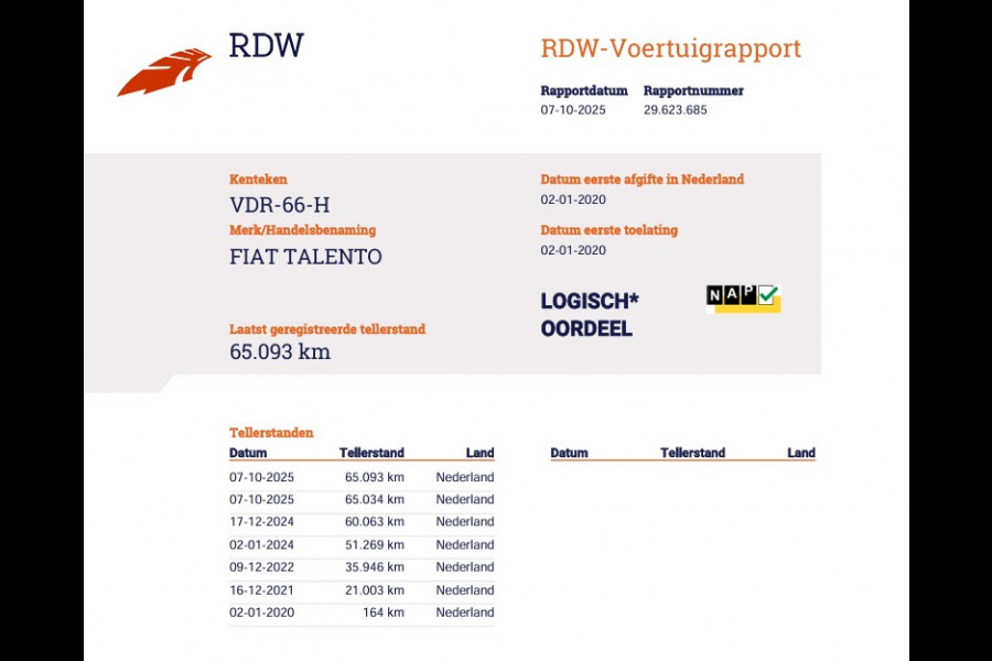 Fiat Talento 2.0 MultiJet 146pk Euro 6 - DC 5 Pers. - L2 Lang - 1ste Eigenaar - Trekhaak - Navi