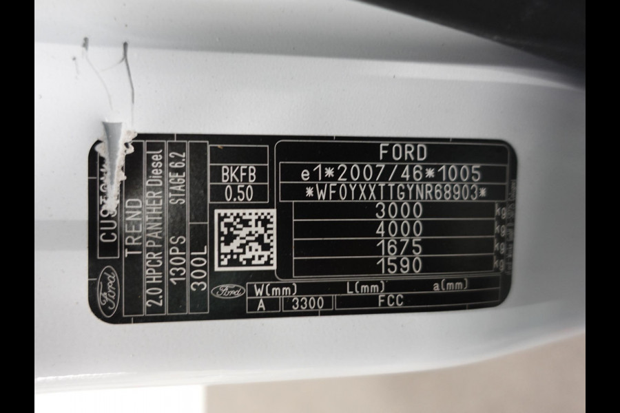 Ford Transit Custom 300 2.0 TDCI L2H1 Trend Automaat Airco Navi Bluetooth 3-Zits Camera Trekhaak Camera Ford Transit Custom 300 2.0 TDCI L2H1 Trend Automaat Airco Navi Bluetooth 3-Zits Camera Trekhaak Camera