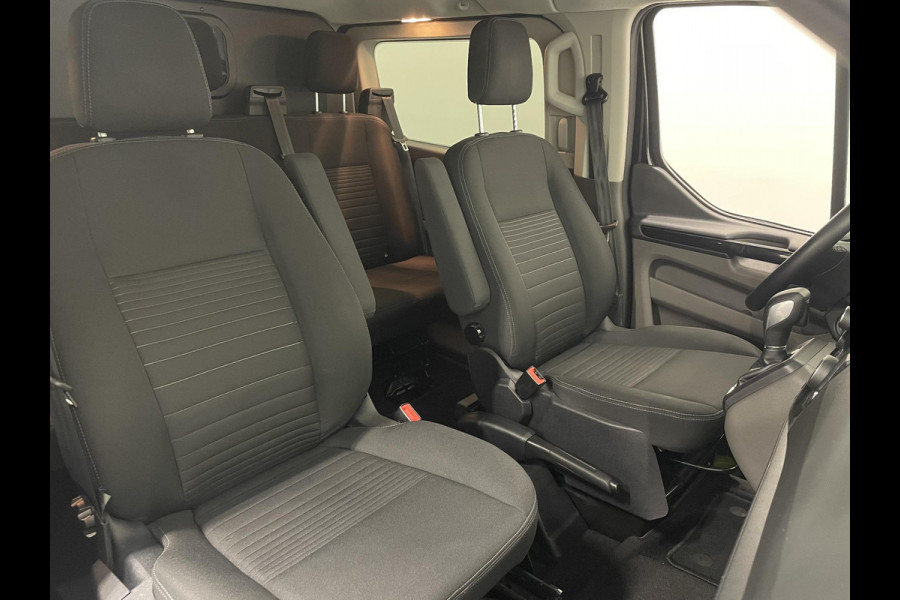 Ford Transit Custom 130pk L2H1 Limited Dubbele cabine Automaat Navi Airco 2 Schuifdeuren Trekhaak PDC Carplay DAB