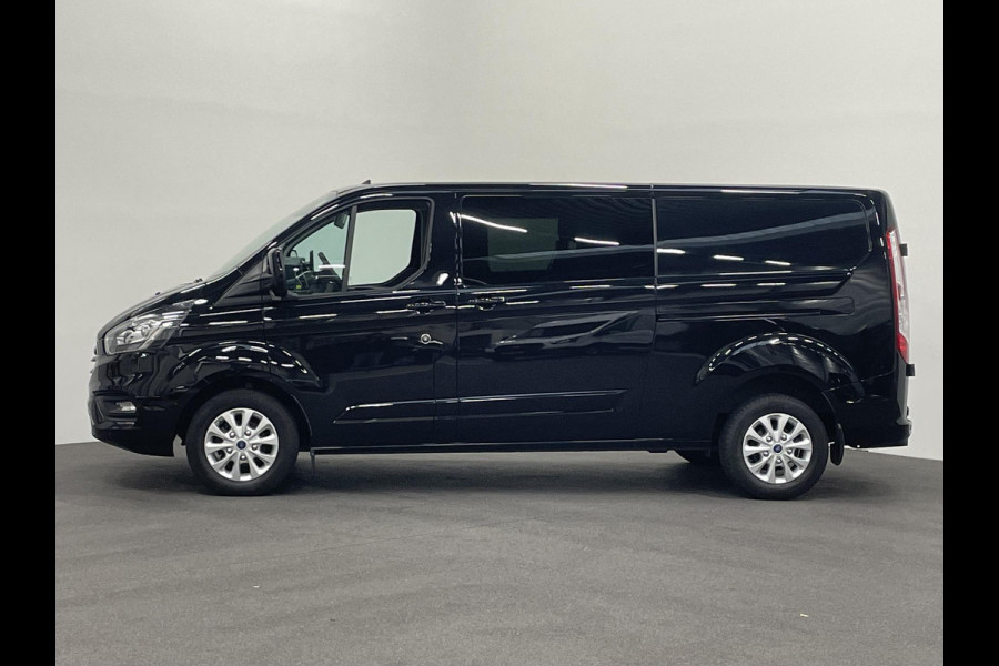 Ford Transit Custom 130pk L2H1 Limited Dubbele cabine Automaat Navi Airco 2 Schuifdeuren Trekhaak PDC Carplay DAB