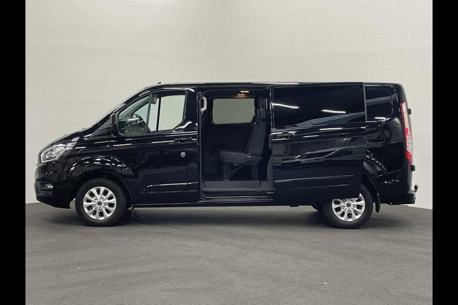 Ford Transit Custom 130pk L2H1 Limited Dubbele cabine Automaat Navi Airco 2 Schuifdeuren Trekhaak PDC Carplay DAB