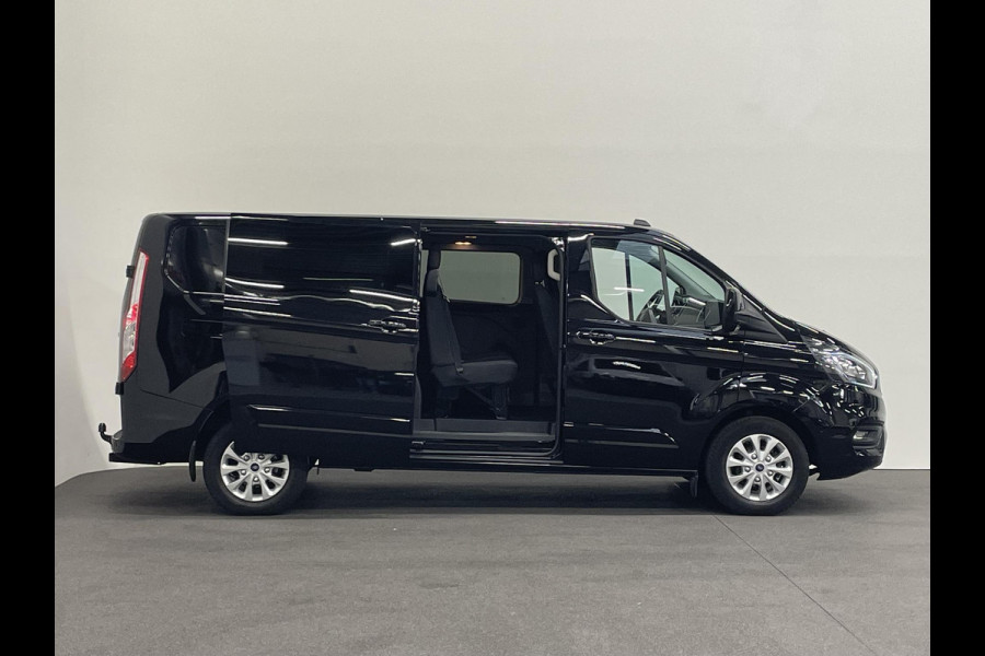 Ford Transit Custom 130pk L2H1 Limited Dubbele cabine Automaat Navi Airco 2 Schuifdeuren Trekhaak PDC Carplay DAB