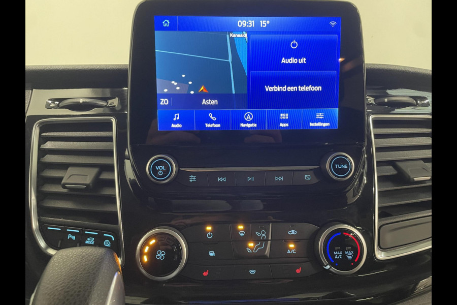Ford Transit Custom 130pk L2H1 Limited Dubbele cabine Automaat Navi Airco 2 Schuifdeuren Trekhaak PDC Carplay DAB