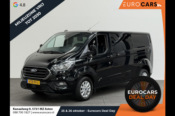 Ford Transit Custom 300 2.0 TDCI L2H1 Limited Dubbele cabine Automaat Navi Airco 2 Schuifdeuren Trekhaak PDC Carplay DAB