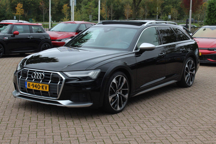 Audi A6 Allroad quattro 55 TFSI Pro Line Plus / Trekhaak / Panoramadak / Camera / Leder / Keyless / 20'' / CarPlay / B&O / Stuurverwarming / Dodehoek / DAB / ACC / Stoelverwarming / Zonnescherm zijruiten