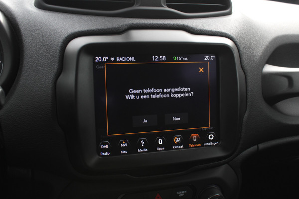 Jeep Renegade 1.4 MultiAir Limited / Trekhaak / Navigatie / CarPlay / 17'' / Parkeerhulp V+A / DAB / ACC Jeep Renegade 1.4 MultiAir Limited / Trekhaak / Navigatie / CarPlay / 17'' / Parkeerhulp V+A / DAB / ACC