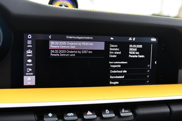 Porsche 911 3.8 Turbo S. Keramisch, Racing Yellow, Burmester, Alcantara hemel, PDCC, Sportuitl, Pano, ACC, 18 Weg, Dodeh, Camera!