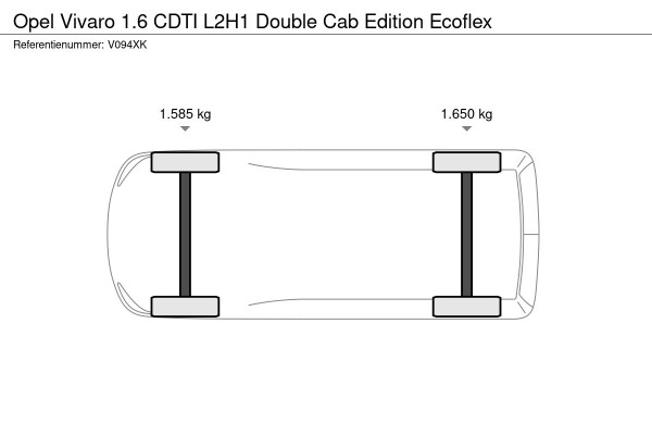 Opel Vivaro 1.6 CDTI L2H1 Double Cab Edition Ecoflex Opel Vivaro 1.6 CDTI L2H1 Double Cab Edition Ecoflex